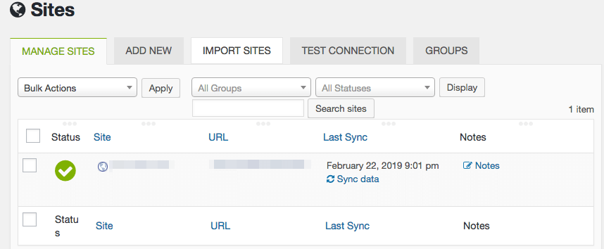 mainwp dashboard example