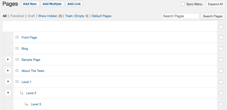 nested pages example